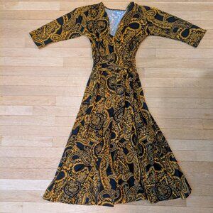 Paisley Faux - Wrap Dress